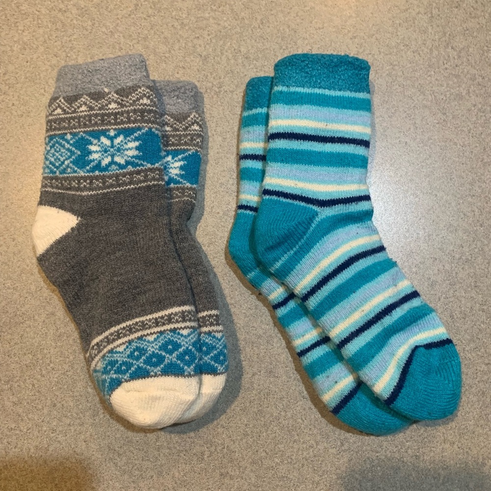 Cabin socks . 2 pair in excellent condition! Very soft and cozy